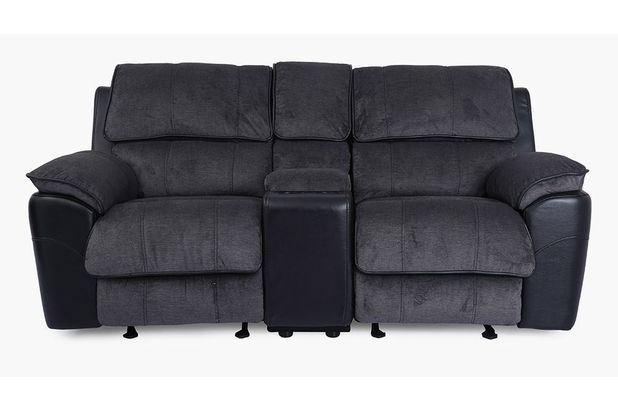 Picture of Ford Coal Glider Reclining Console Loveseat