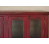 Picture of Antique Red 49 Inch Console with Glass Doors