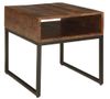Picture of Hirvanton Gray-Brown Rectangular End Table