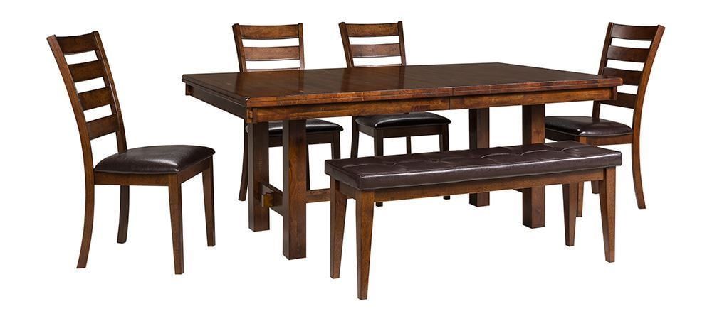 Kona 92 Inch Table with Four Chairs and Bench