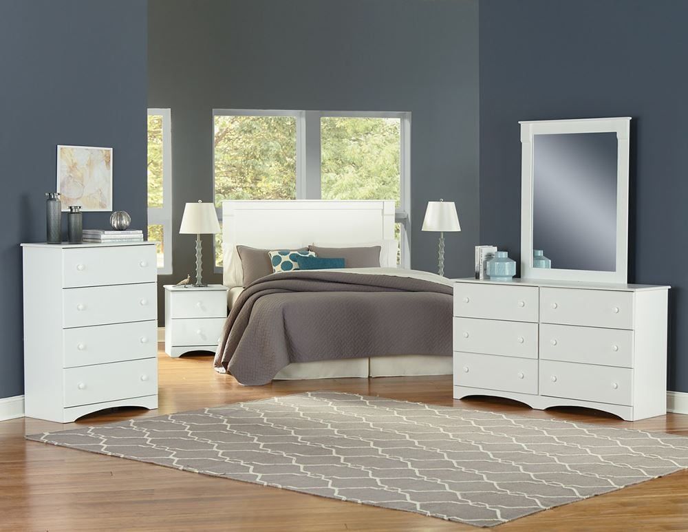 Essential White Queen Bedroom Set