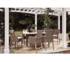 Picture of Beachcroft Bar Firepit Table with Six Stools