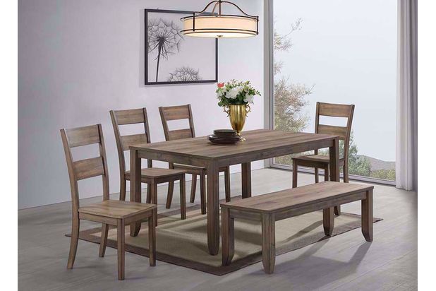Picture of Sean Table with Four Chairs and One Bench