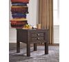 Picture of Hillcott Brown Rectangular End Table