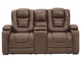 Owners Box Power Loveseat with Console