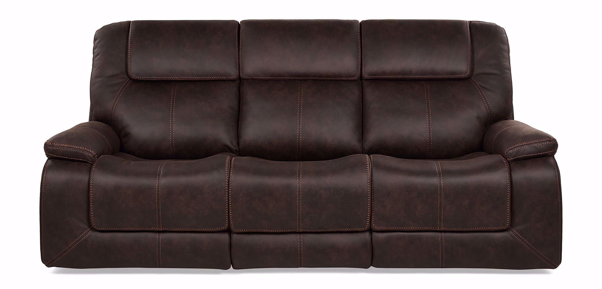 Walnut Power Headrest Sofa