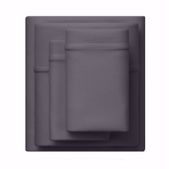 Purple SoftStretch Stormy Grey Queen Sheet Set