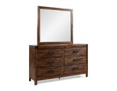 Warner Chestnut Dresser and Mirror