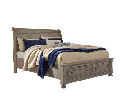 Picture of Lettner King Sleigh Storage Bed