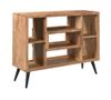 Picture of Acacia Natural and Black Bookcase