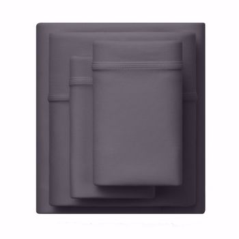 Purple SoftStretch Stormy Grey Twin/Twin XL Sheet Set