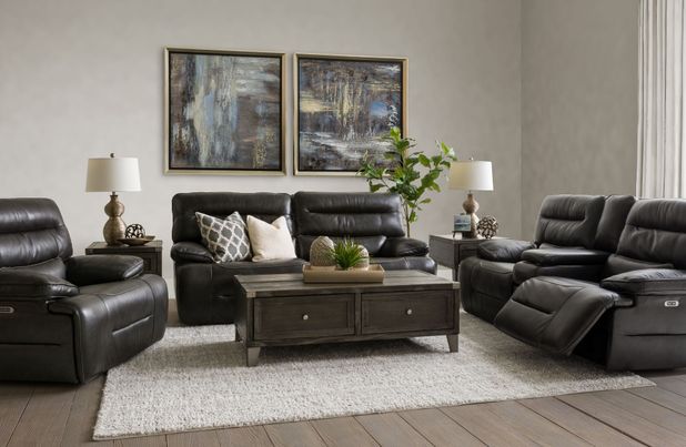 Picture of Stampede Power Console Loveseat