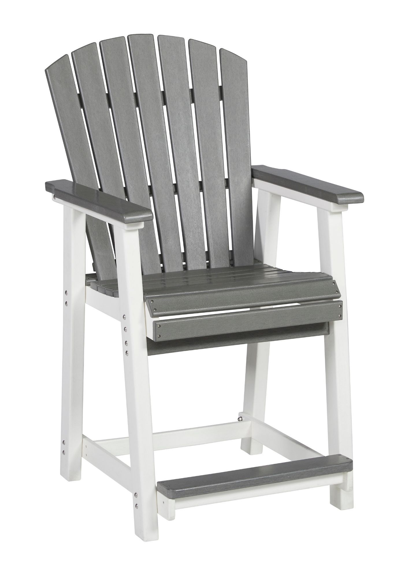 Transville Gray and White Counter Stool