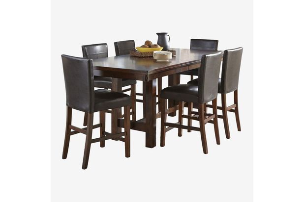 Picture of Kona 90 inch Counter Table with Four Parsons Stool