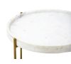 Picture of Marble Top Brass Accent Table