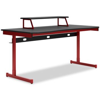 Lynxtyn Red and Black Desk