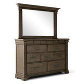 Kings Court Dresser and Mirror Set