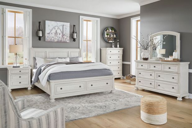 Picture of Robbinsdale King Sleigh Storage Bedroom Set