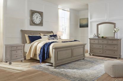 Picture of Lettner King Sleigh Panel Bedroom Set
