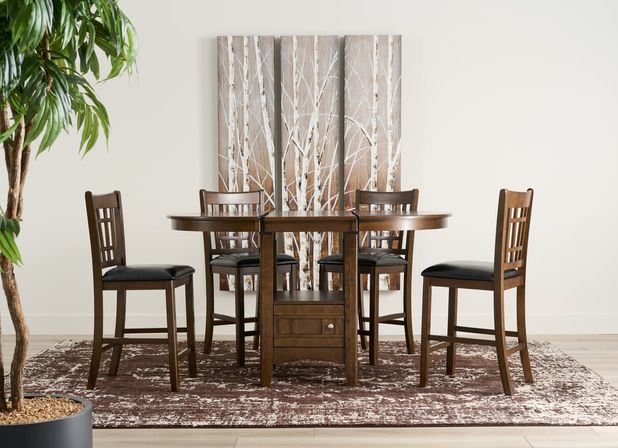 Picture of Max Cherry 5pc Counter Dining Set