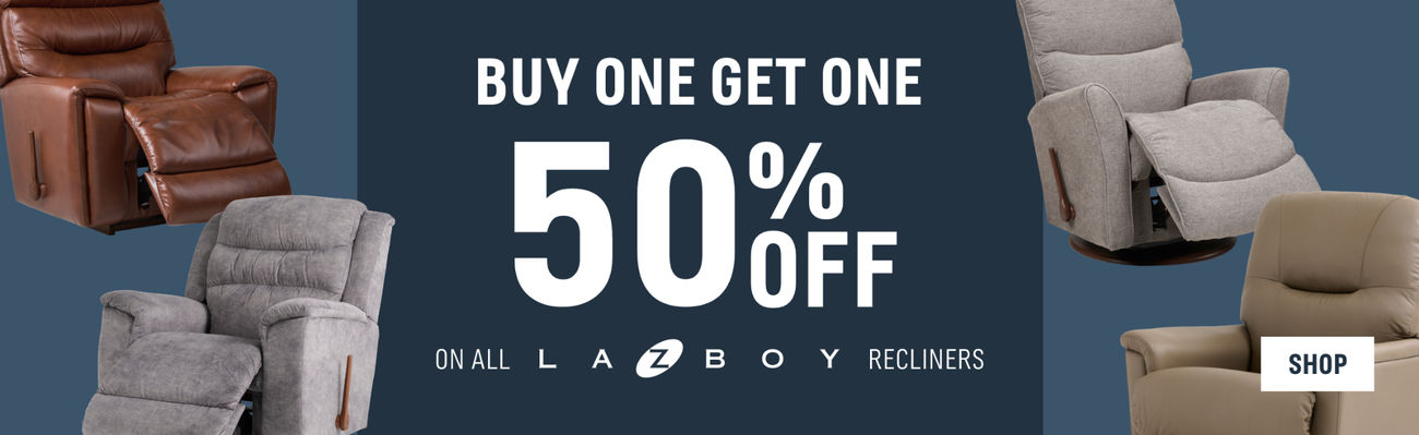 Buy One Get One 50% off on All LaZBoy Recliners | Shop