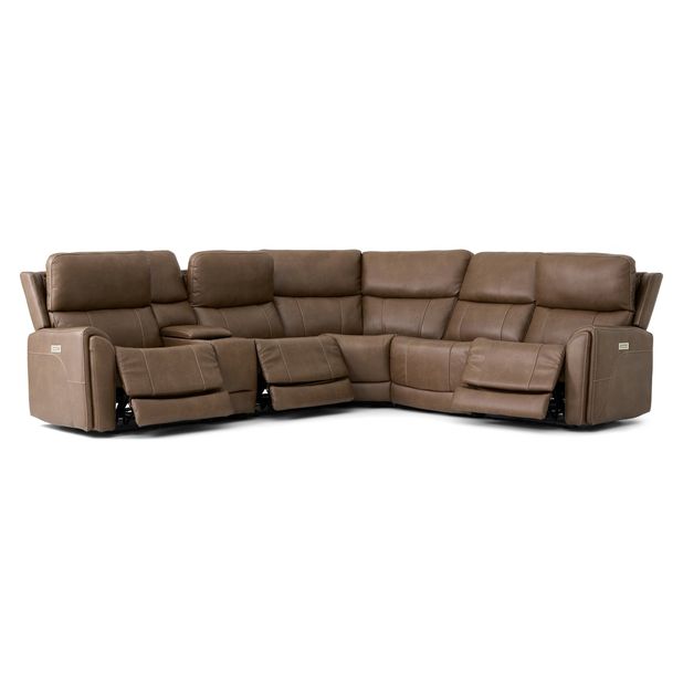 Picture of Cappuccino 6pc Power Sectional