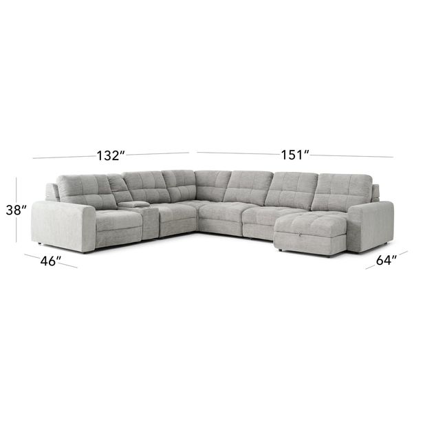 Picture of Lucie 7pc Power Sectional