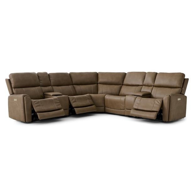 Picture of Cappuccino 7pc Power Sectional