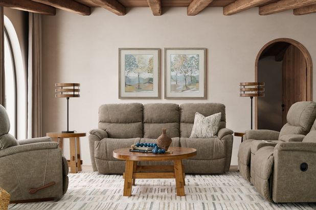 Picture of Trouper Reclining Console Loveseat