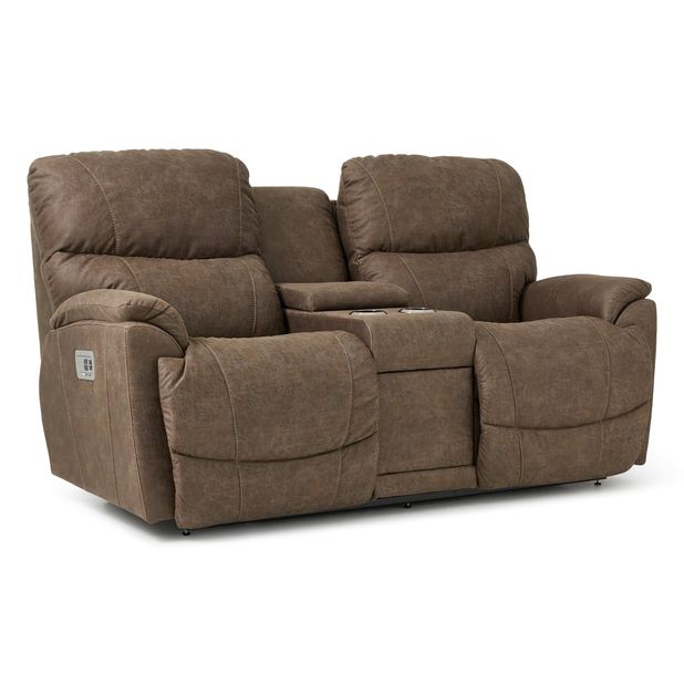 Picture of Trouper Power Recline Console Loveseat