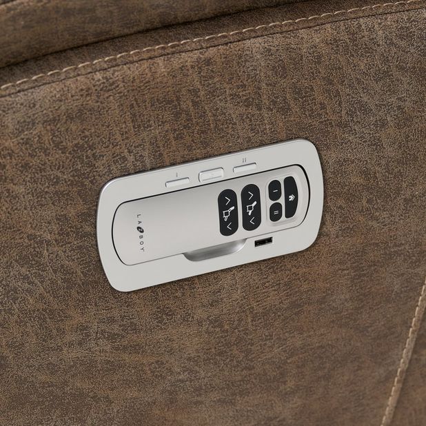 Picture of Trouper Power Recline Console Loveseat