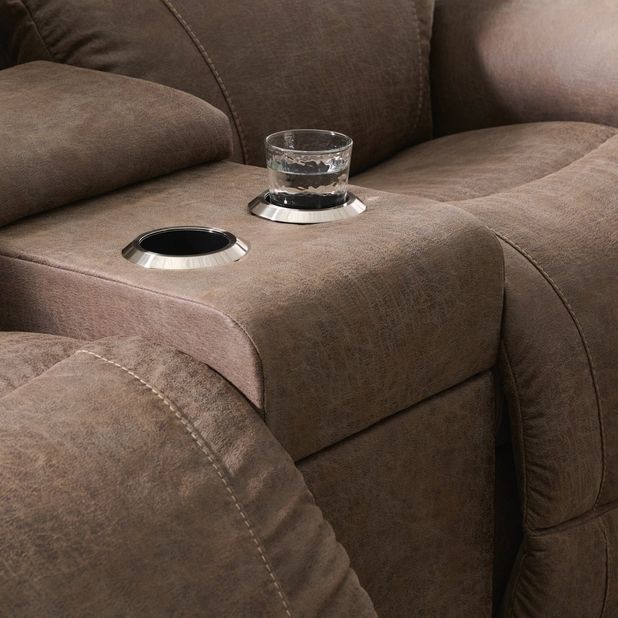 Picture of Trouper Power Recline Console Loveseat