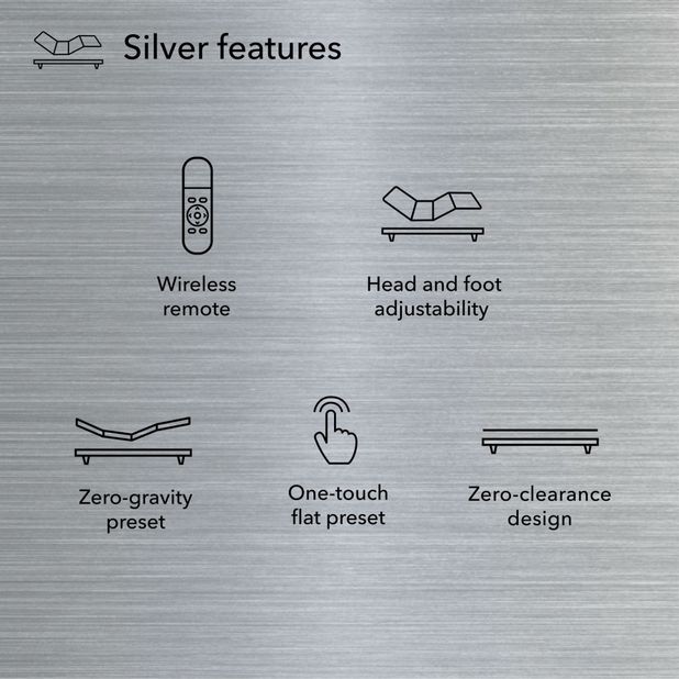 Picture of Baselogic Silver Twin XL Adjustable Base