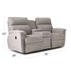 Picture of Jay Linen Reclining Console Loveseat