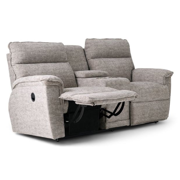Picture of Jay Linen Reclining Console Loveseat