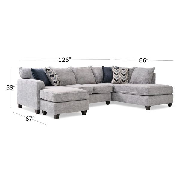Picture of Galactic Grey 2pc Sectional