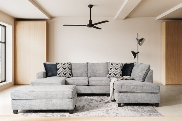 Picture of Galactic Grey Ottoman