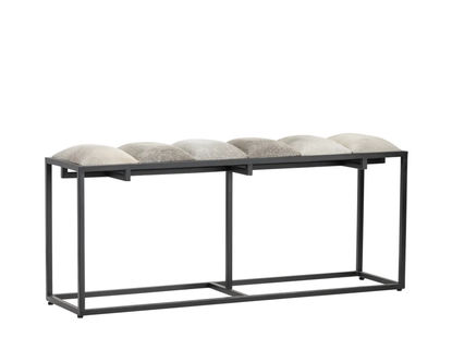 Picture of Hampton Cowhide Bench