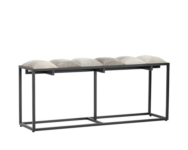 Picture of Hampton Cowhide Bench