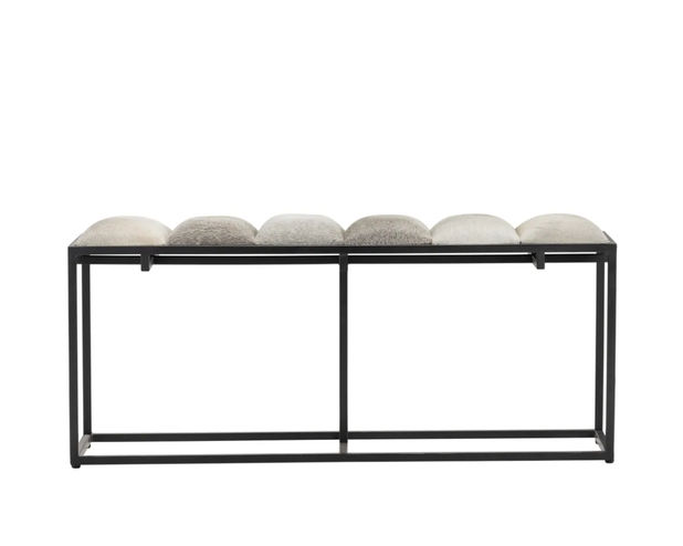 Picture of Hampton Cowhide Bench