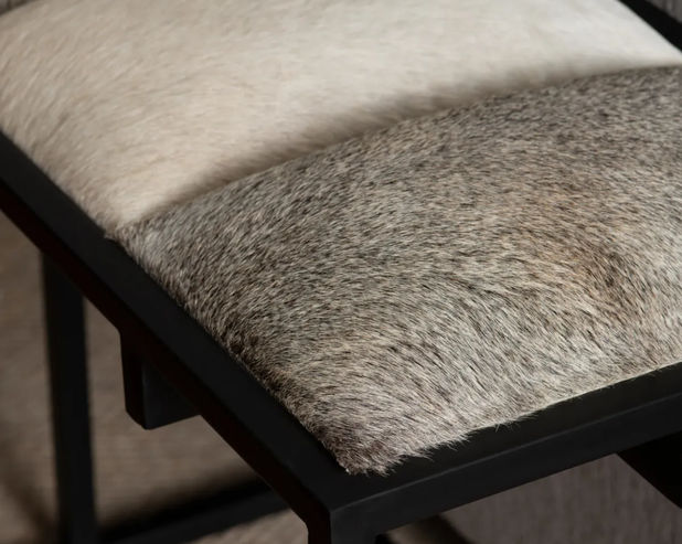Picture of Hampton Cowhide Bench