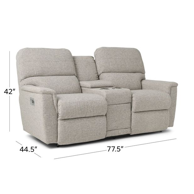 Picture of Ava Whisper Power Console Loveseat