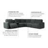 Picture of Peyton Pepper 6pc Power Sectional