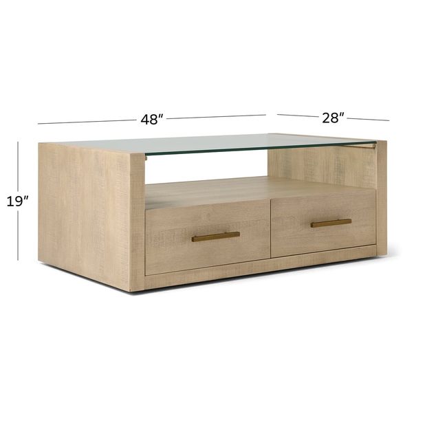 Picture of Garland Glass Top Cocktail Table