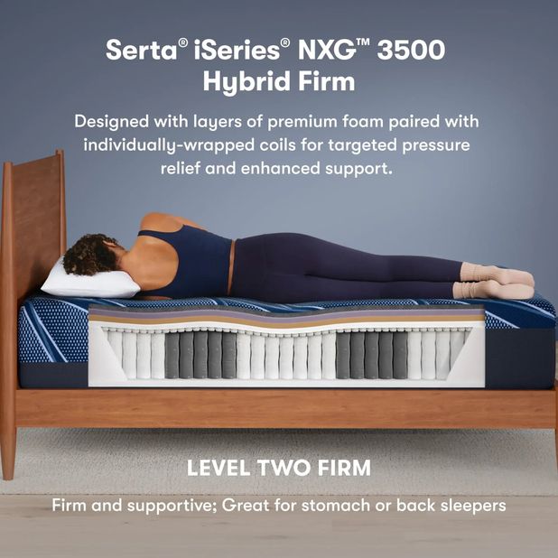 Picture of iSeries NXG Firm Hybrid King Mattress
