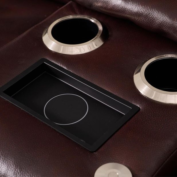 Picture of James Reclining Console Loveseat
