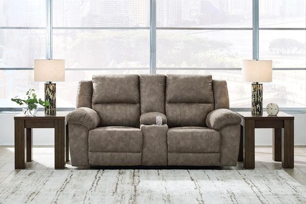 Picture of Laresview Fossil Reclining Console Loveseat