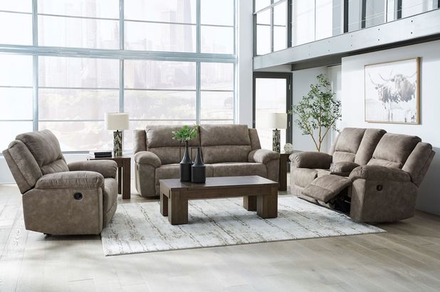 Picture of Laresview Fossil Reclining Console Loveseat