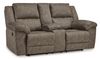 Picture of Laresview Fossil Reclining Console Loveseat